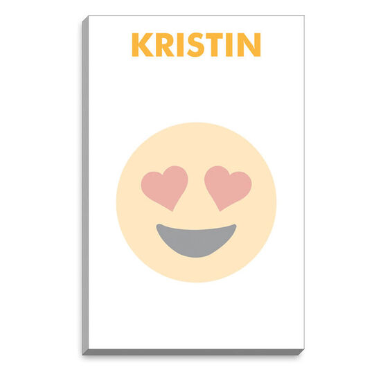 Bold Emoji Heart Eyes Notepads